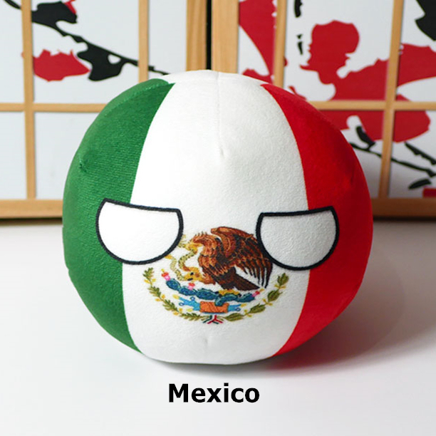 Mexico Countryball Plush Polandball 9-20cm