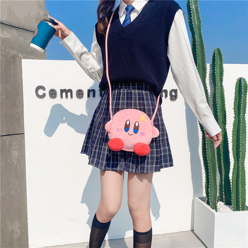 Kawaii-Kirby-Plush-Toy-Hand-Bag-Cartoon-Star-Kirby-Messenger-Bag-Plush-Toy-for-Girls-Birthday-1