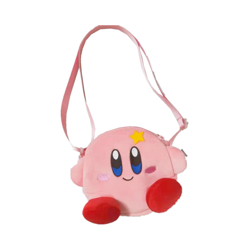 Kawaii-Kirby-Plush-Toy-Hand-Bag-Cartoon-Star-Kirby-Messenger-Bag-Plush-Toy-for-Girls-Birthday-2