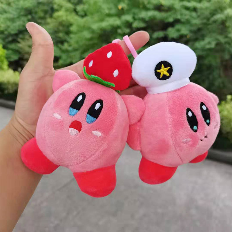 Kirby-Plush-Stuffed-Toys-Cartoon-Anime-Pendant-Cosplay-Kirby-Plush-Doll-Cute-Strawberry-Navy-Hat-Kirbys-5