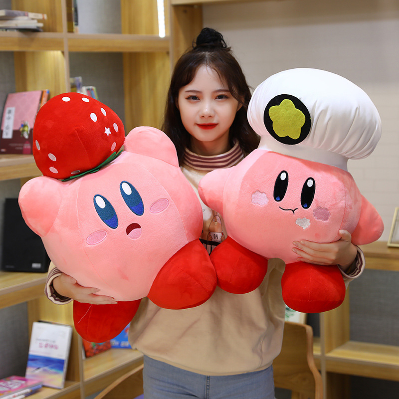 Star-Kirby-Doll-Plush-Toys-Love-Chef-Doll-Strawberry-Pillow-Pendant-Children-s-Doll-Birthday-Gift-3