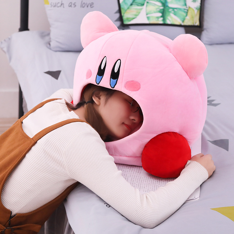 Top-Games-Kirby-Peripheral-Plush-Doll-Funny-Nap-Pillow-Soft-Pet-Cat-Nest-Kawaii-Stuffed-Toy-3