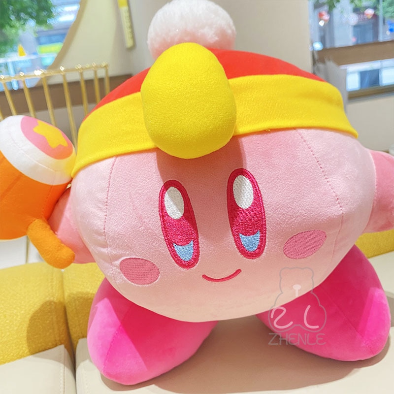 Anime-Kirby-33cm-Queen-Star-Hammer-Fighter-Star-Kabi-Plush-Doll-Kawaii-Kirby-Game-Animation-Holiday-2