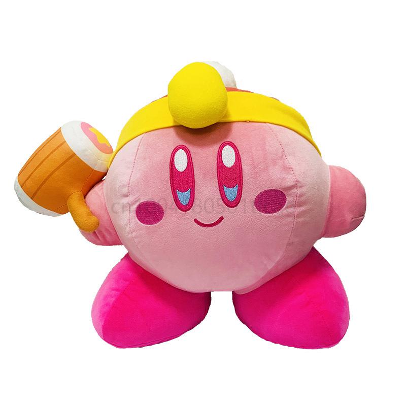 Anime-Kirby-33cm-Queen-Star-Hammer-Fighter-Star-Kabi-Plush-Doll-Kawaii-Kirby-Game-Animation-Holiday-4