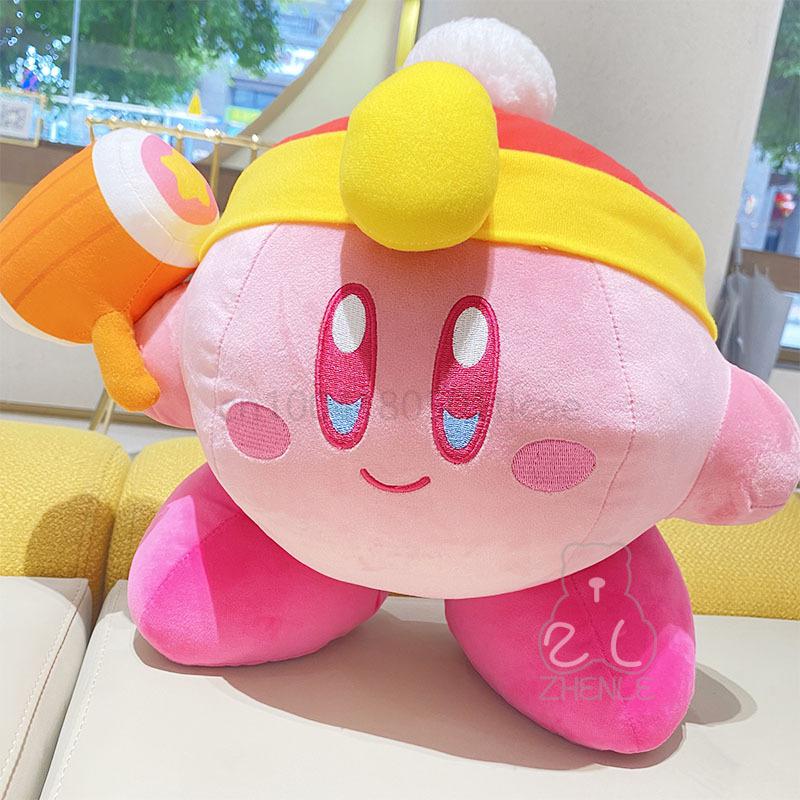 Anime-Kirby-33cm-Queen-Star-Hammer-Fighter-Star-Kabi-Plush-Doll-Kawaii-Kirby-Game-Animation-Holiday-5