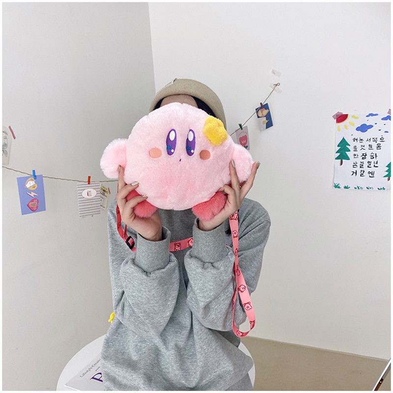 Cartoon-Kirby-Plush-Toys-for-Girls-Sweet-Pink-Kirby-Plushie-Stuffed-Toys-Children-Plush-Women-Messenger-2