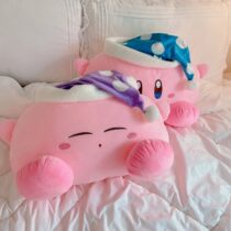 Anime-Plush-Toy-Sleeping-Kirbyed-Plushies-Stuffed-Kirbyed-doll-With-Nightcap-Japanese-Style-Pillow-Soft-Gift