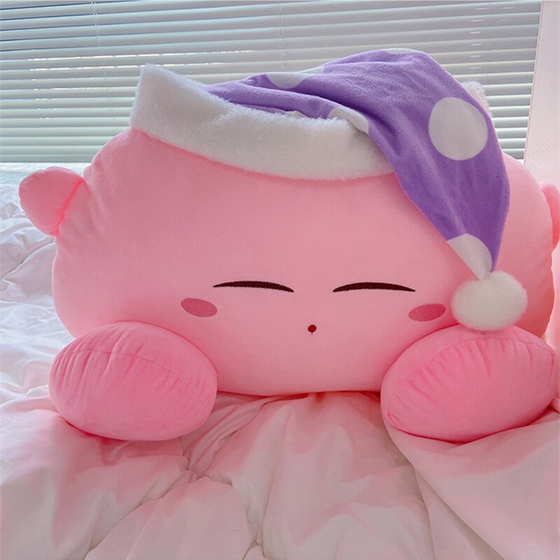 Anime-Plush-Toy-Sleeping-Kirbyed-Plushies-Stuffed-Kirbyed-doll-With-Nightcap-Japanese-Style-Pillow-Soft-Gift-5