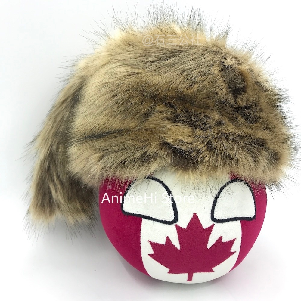 Polandball-Plush-Doll-Toy-Anime-Canada-Ball-and-Procyon-Lotor-Hat-CAN-Countryballs-Plushies-Cosplay-for-3